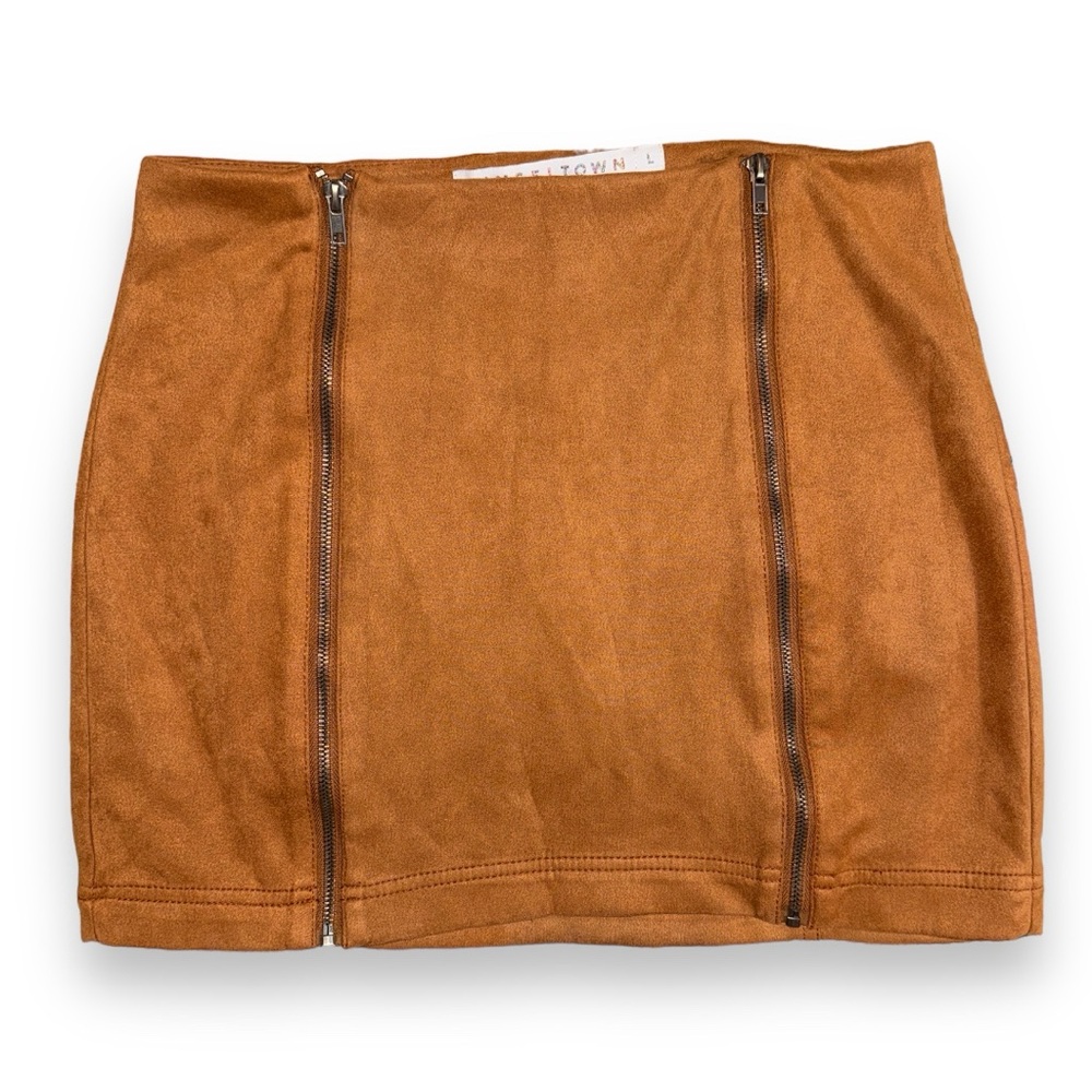 Tinseltown Juniors Faux Suede Mini Skirt